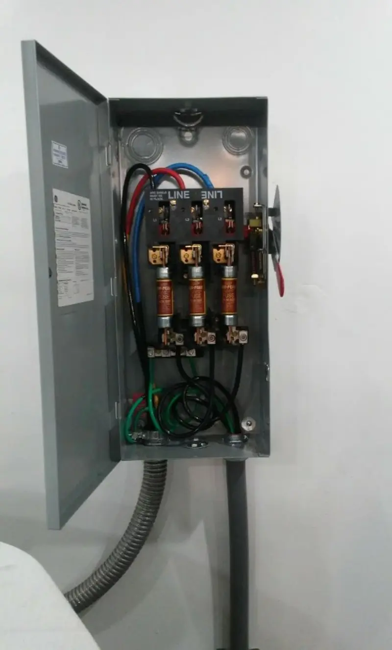 Three-phase disconnect switch installed for Electrical Wiring & Rewiring in East Palestine