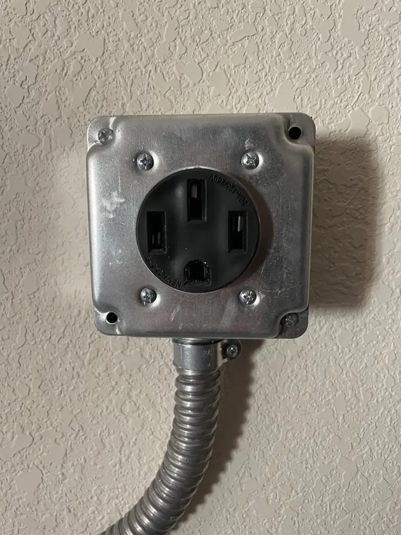 NEMA 14-50 outlet installed for Smart Home Electrical in East Palestine
